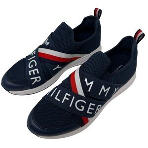 Tommy Hilfiger Rinari Sneakers Size 8.5 Blue Slip On Tennis Shoes Elastic New